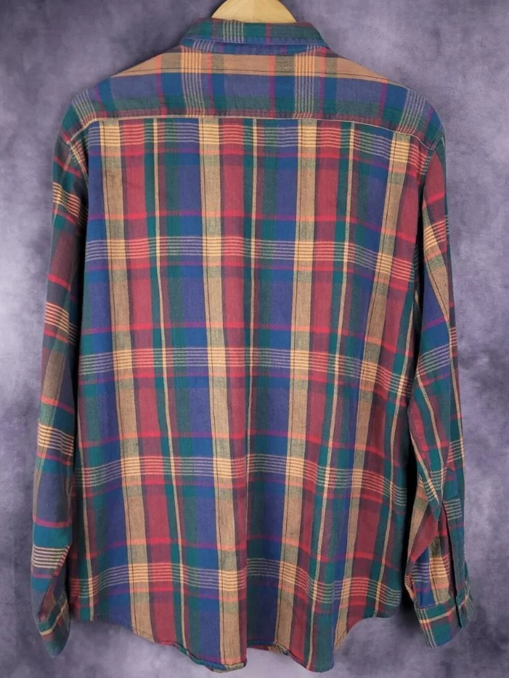 Vintage 80s Levi's multicolor flannel western snap button shirt